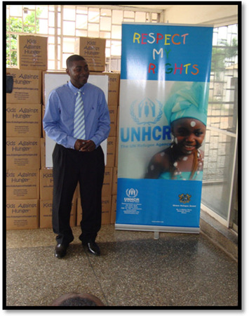 Dr. Koffi Kouadio at Ghana Refugee Board headquarters in Accra