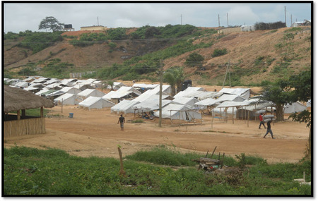 Refugee camp in Ghana