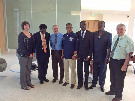 Gabon delegation at Clemson University