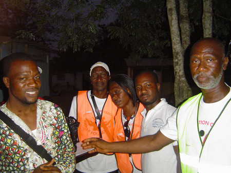 Volunteer Local Team in action in Accra Ghana