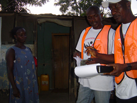 Volunteers in action in Ghana