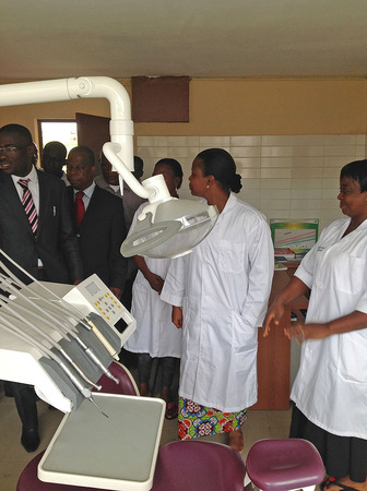 Katchi delegation visiting CROU health services