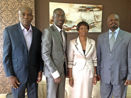 lome and Abidjan students affairs directors, Katchi exec director & University of Abidjan president