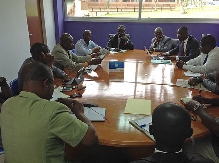Round table Katchi crou a officials in preparation of the ICT project May 2014