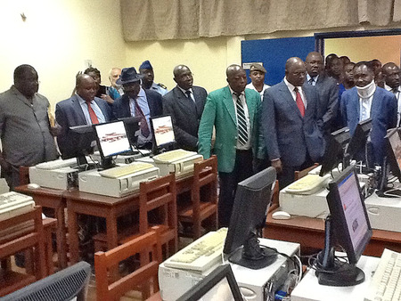 Franceville and University officials, Gabon